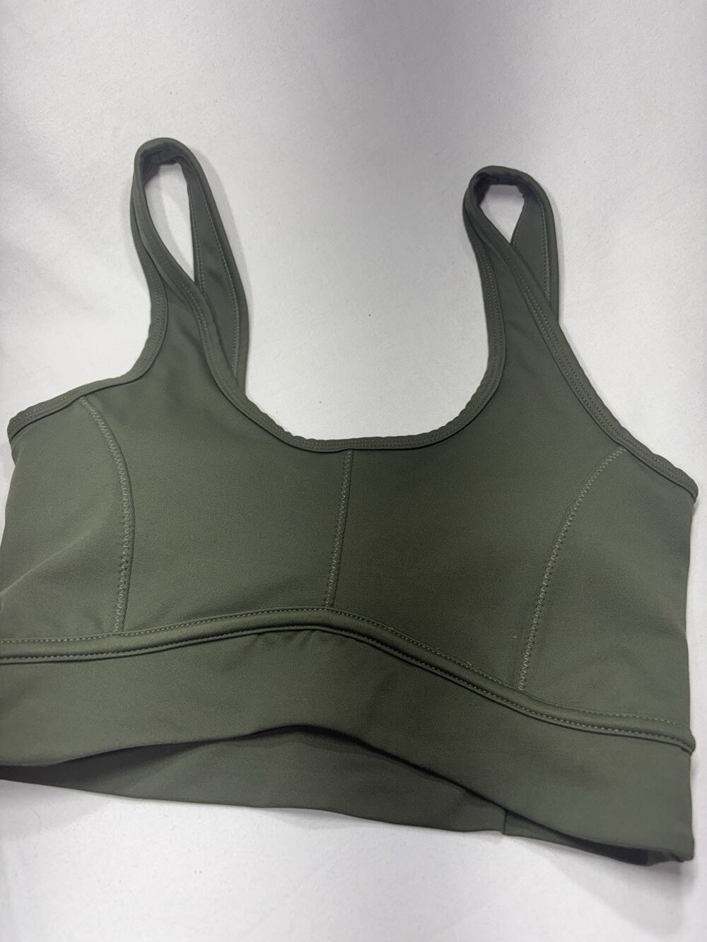 Allfenix Sports Bra Size XS Green Wireless Unlined Pullover